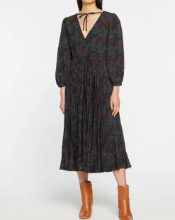 Femme Galeries Lafayette Robes^Robe longue et plissée Gaia noire