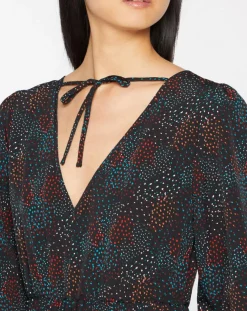 Femme Galeries Lafayette Robes^Robe longue et plissée Gaia noire