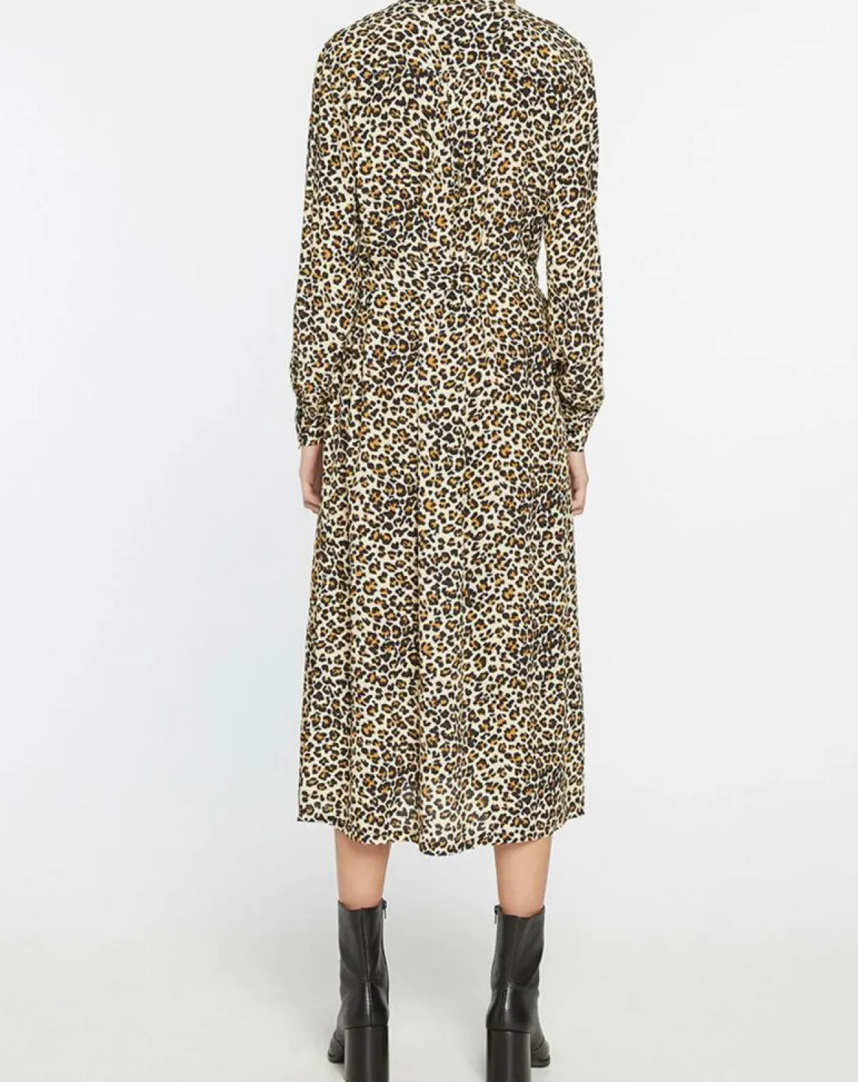 Femme Galeries Lafayette Robes^Robe longue Gamba léopard noire