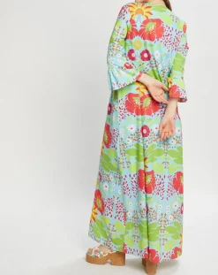 Femme Manoush Robes^Robe longue Mexico imprimée bleue
