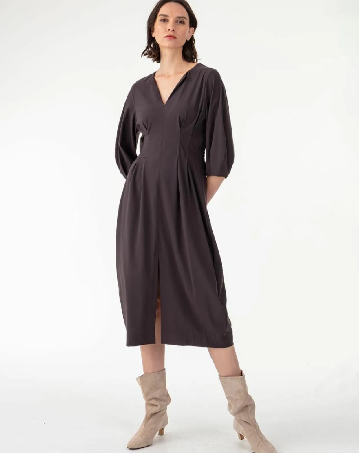 Femme Indies Robes^Robe Longue Miranda choco
