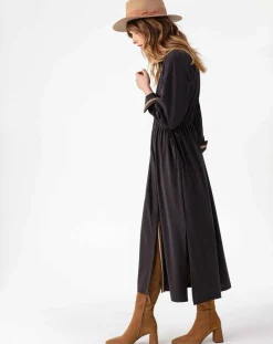 Robe Longue Rhea choco-Indies Outlet