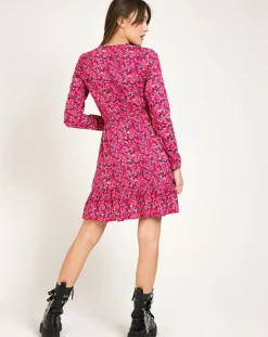 Robe Malta imprimée rose-An'ge New