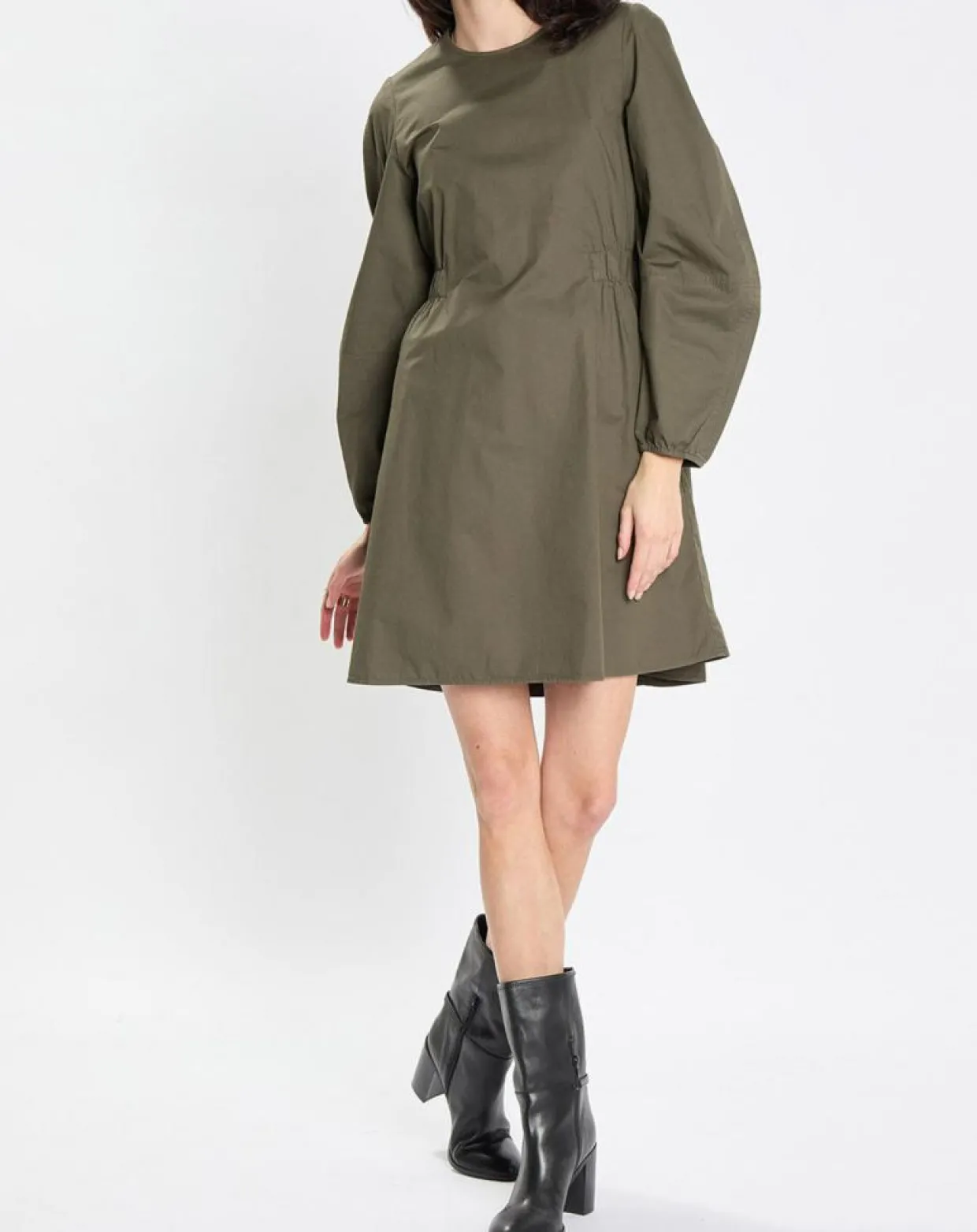 Robe manches ballons kaki-Marc O'Polo Hot