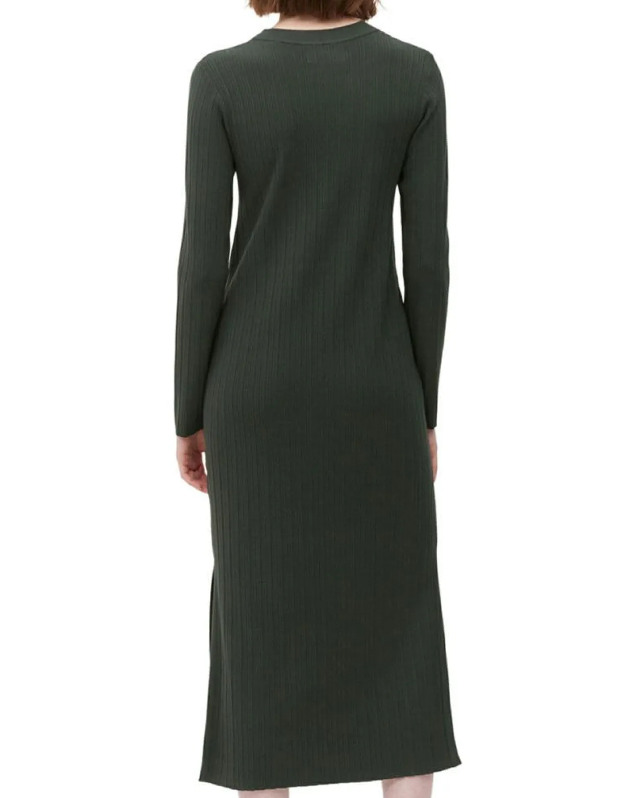 Robe manches longues Col Rond Maille Milano vert foncé-Marc O'Polo Hot