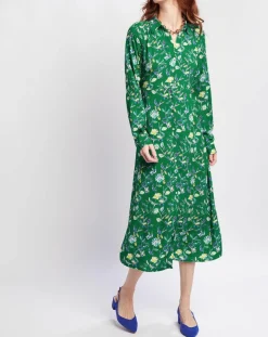 Robe Mantra poppy vert-An'ge Clearance