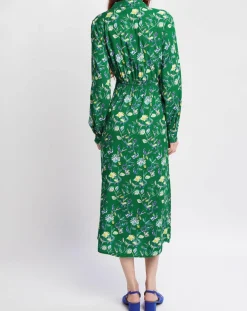 Robe Mantra poppy vert-An'ge Clearance