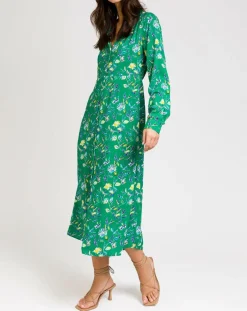 Robe Mantra poppy vert-An'ge Clearance