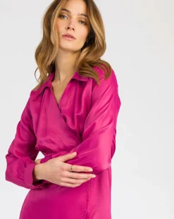 Femme An'ge Robes^Robe Martinez framboise