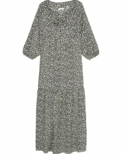 Femme Marc O'Polo Robes^Robe maxi imprimée fleurs blanc/noir