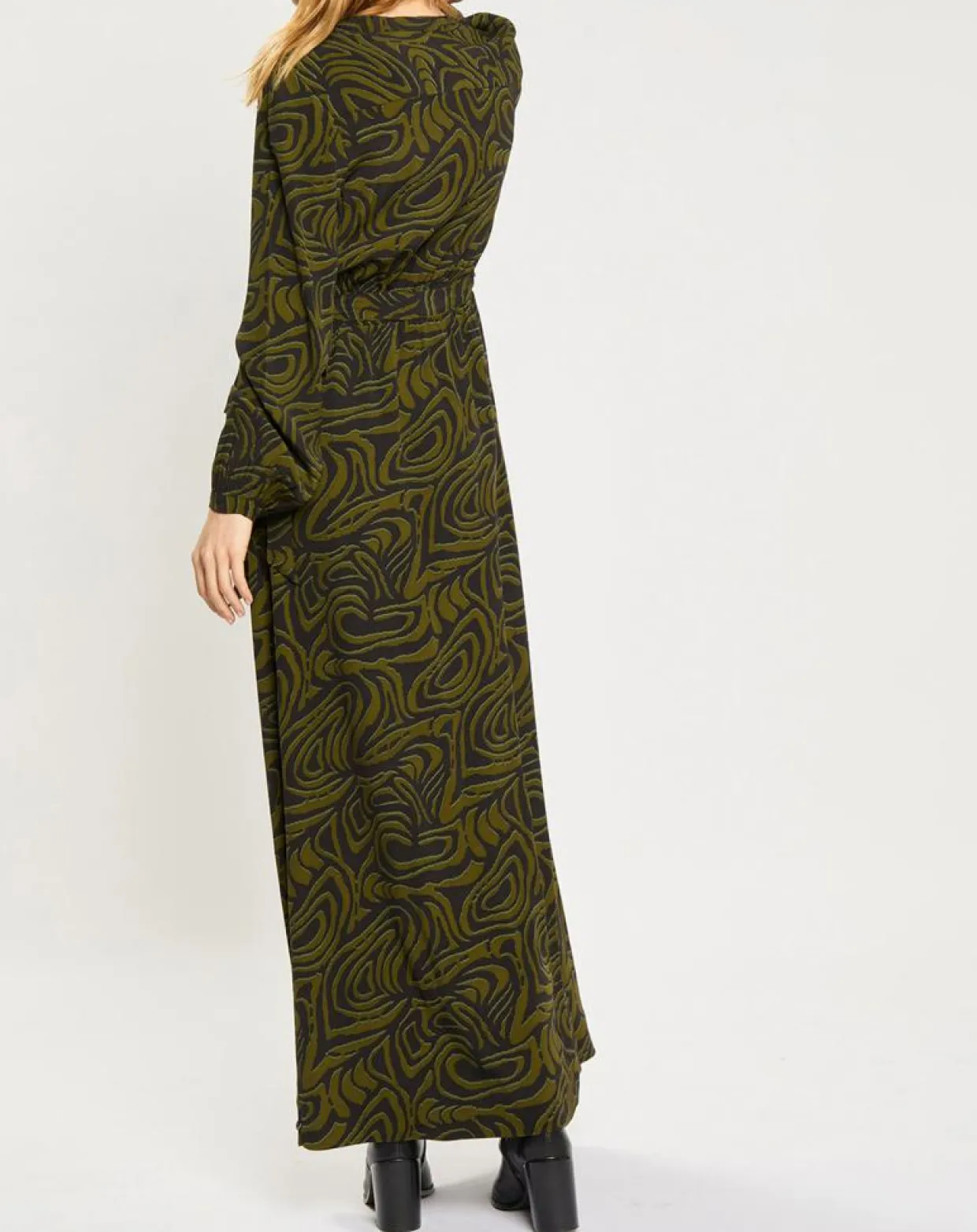 Femme Scotch & Soda Robes^Robe Maxi Print Zèbre noir/vert
