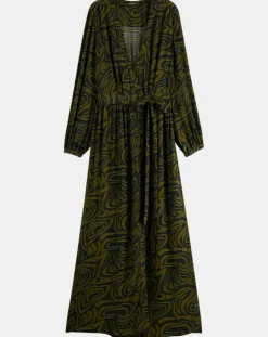Femme Scotch & Soda Robes^Robe Maxi Print Zèbre noir/vert