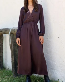 Robe Mayfair raisin-Lauren Vidal Outlet