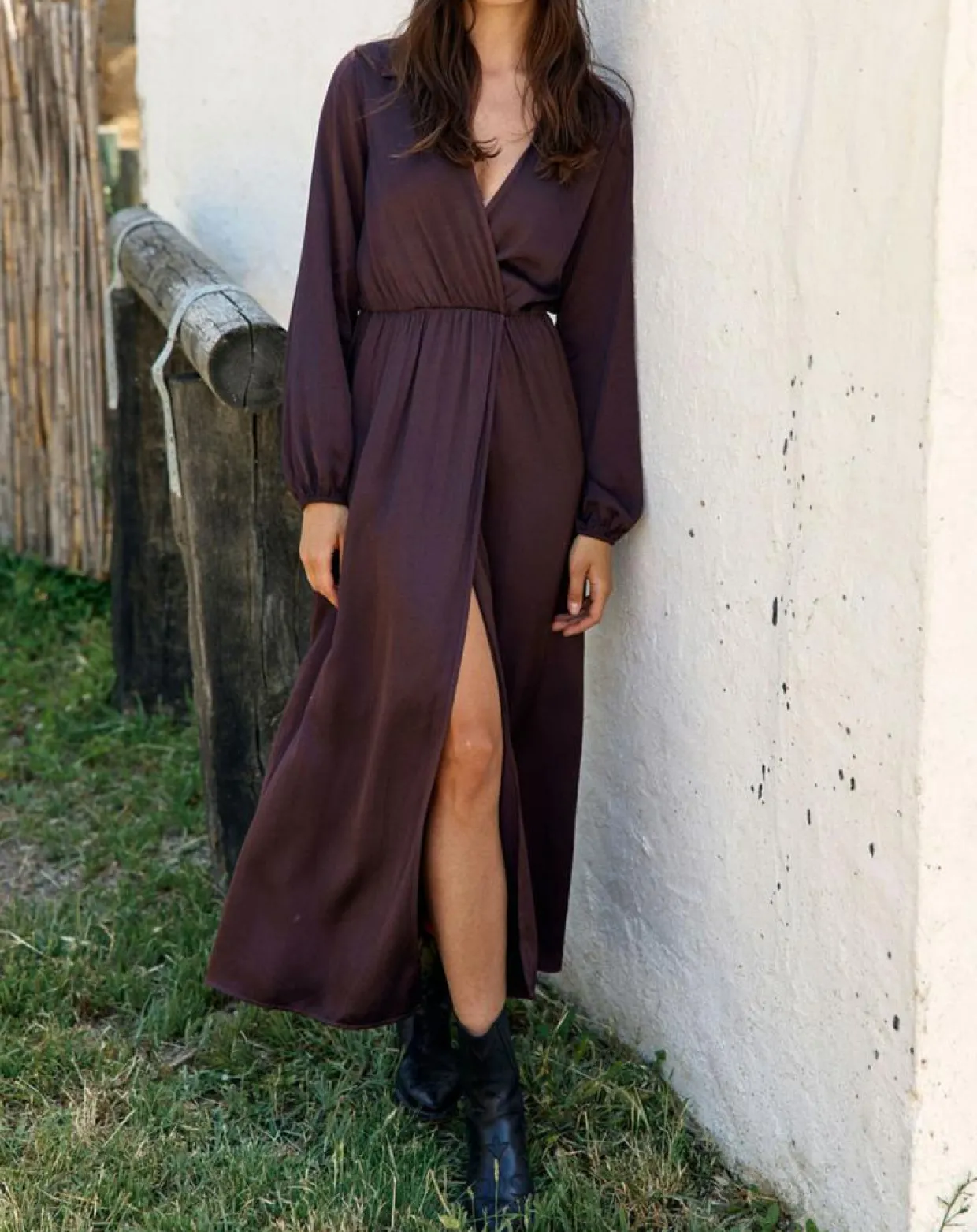 Robe Mayfair raisin-Lauren Vidal Outlet
