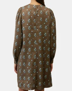 Femme Marc O'Polo Robes^Robe medium imprimée marron