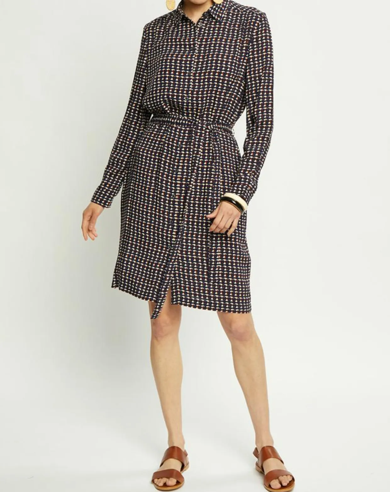 Robe Meril imprimée marine-Harris Wilson Sale