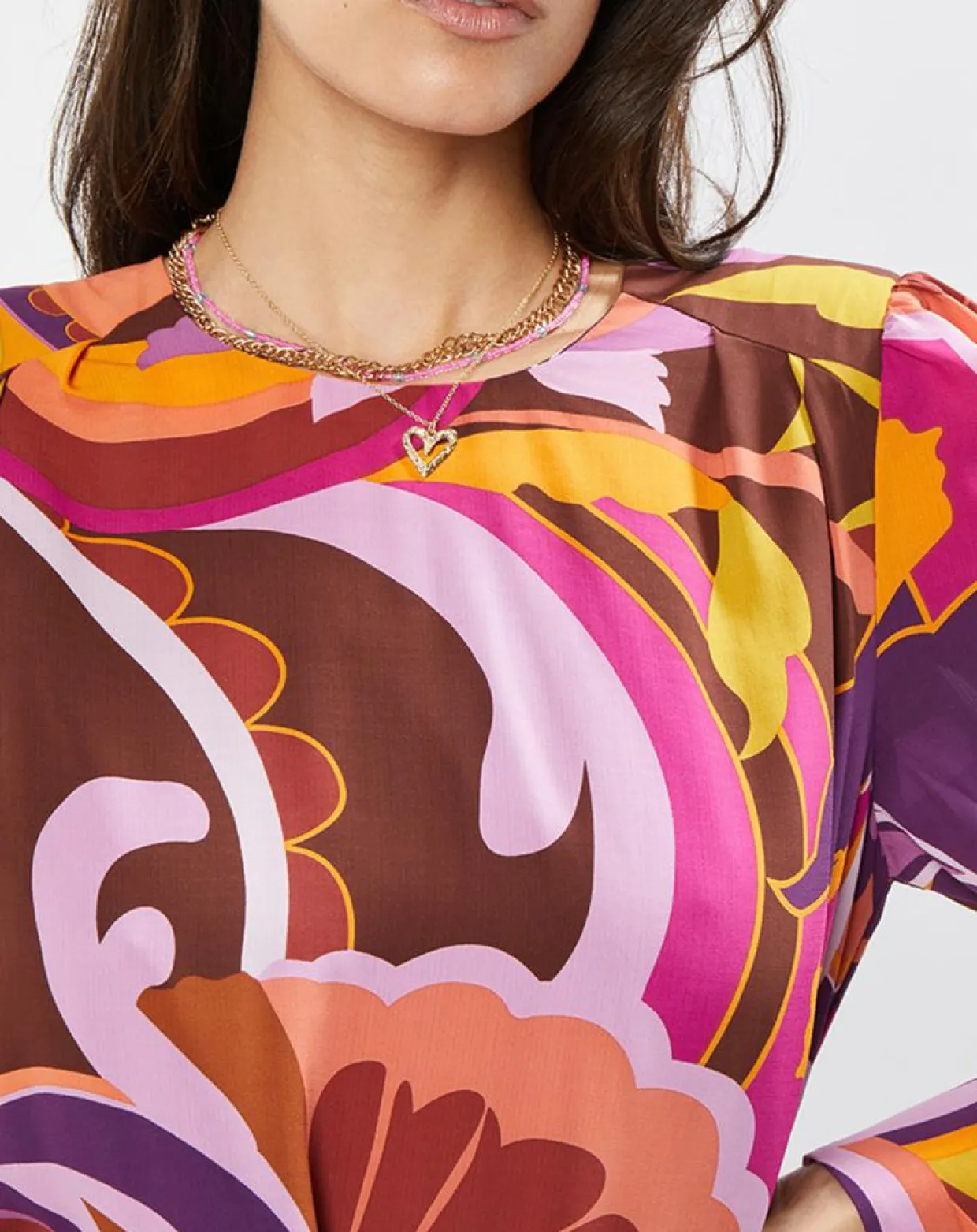 Robe Messer psyché multicolore-La Petite Etoile Online