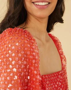 Robe midi Baby Flower coquelicot-Manoush Outlet
