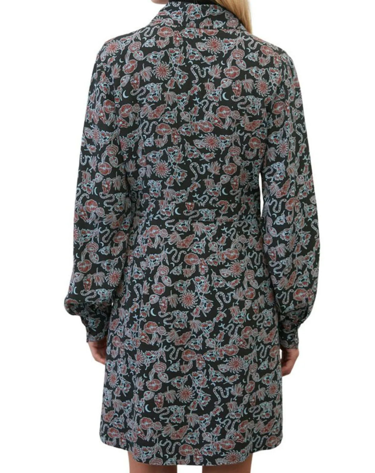 Robe midi imprimée noir/multicolore-Marc O'Polo Discount