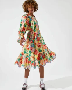 Robe Midi Laura imprimé-Manoush New