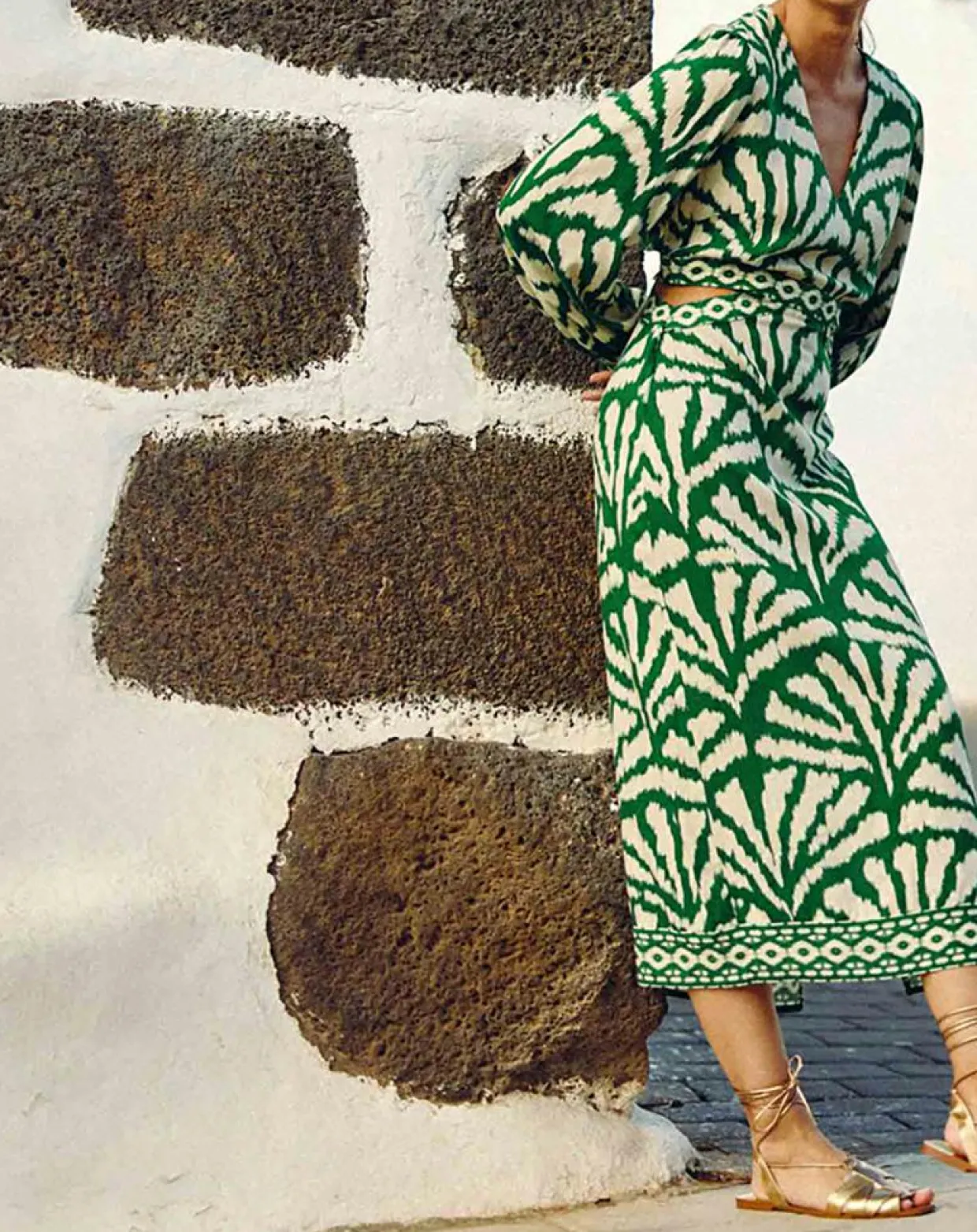 Femme La Petite Etoile Robes^Robe Midi Royce éventail verte