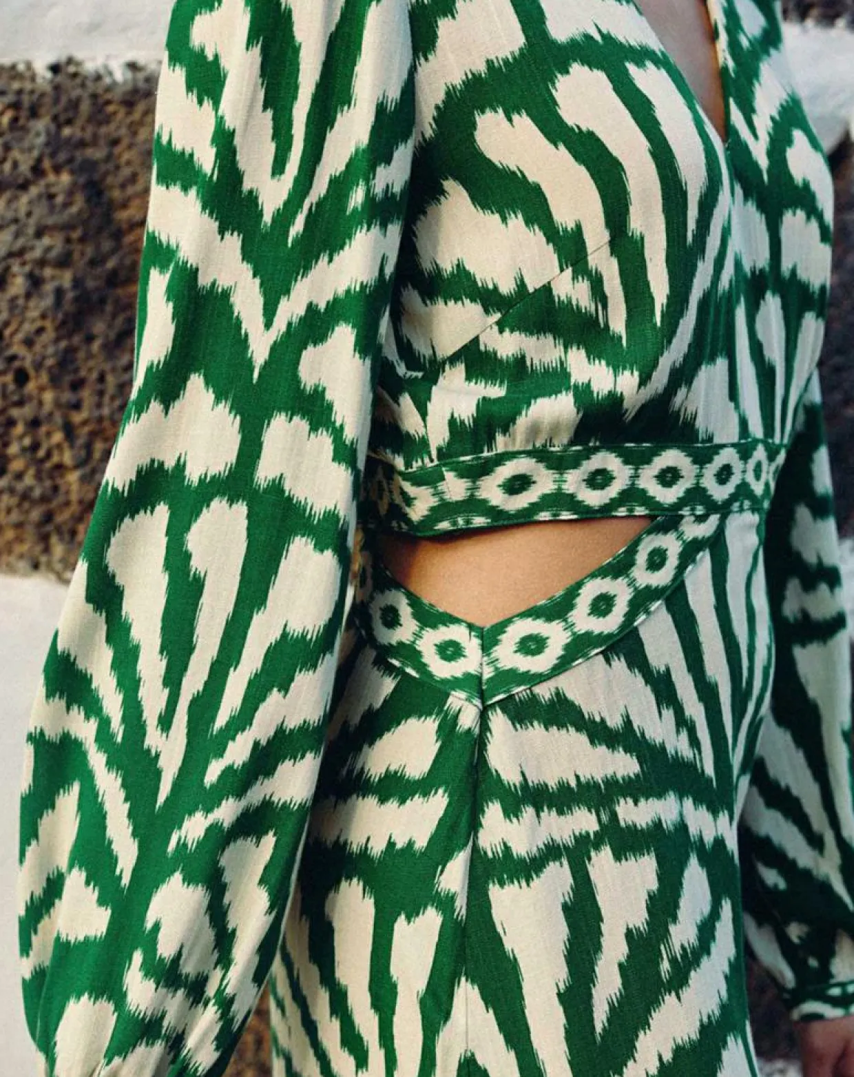 Femme La Petite Etoile Robes^Robe Midi Royce éventail verte