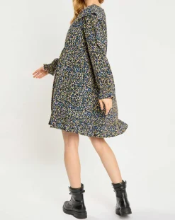 Robe mi-longue imprimée multicolore-Scotch & Soda Discount