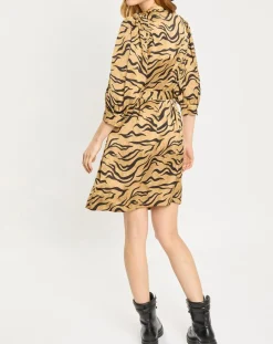 Femme Scotch & Soda Robes^Robe Mini à imprimé tigré marron/noir