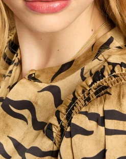 Femme Scotch & Soda Robes^Robe Mini à imprimé tigré marron/noir