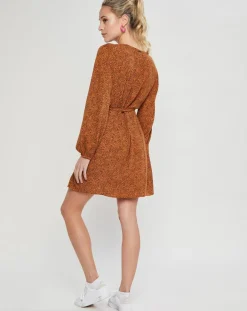 Robe Mini Spring Romance à imprimé léopard marron-Billabong Best