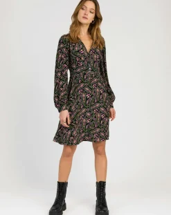 Femme An'ge Robes^Robe Molly paisley noir