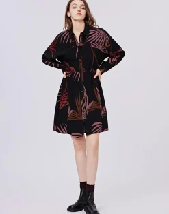 Femme See u Soon Robes^Robe Océane imprimée noir/violet