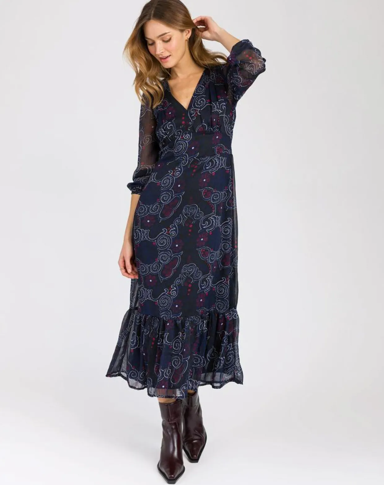 Femme An'ge Robes^Robe Oclande hilda bleu