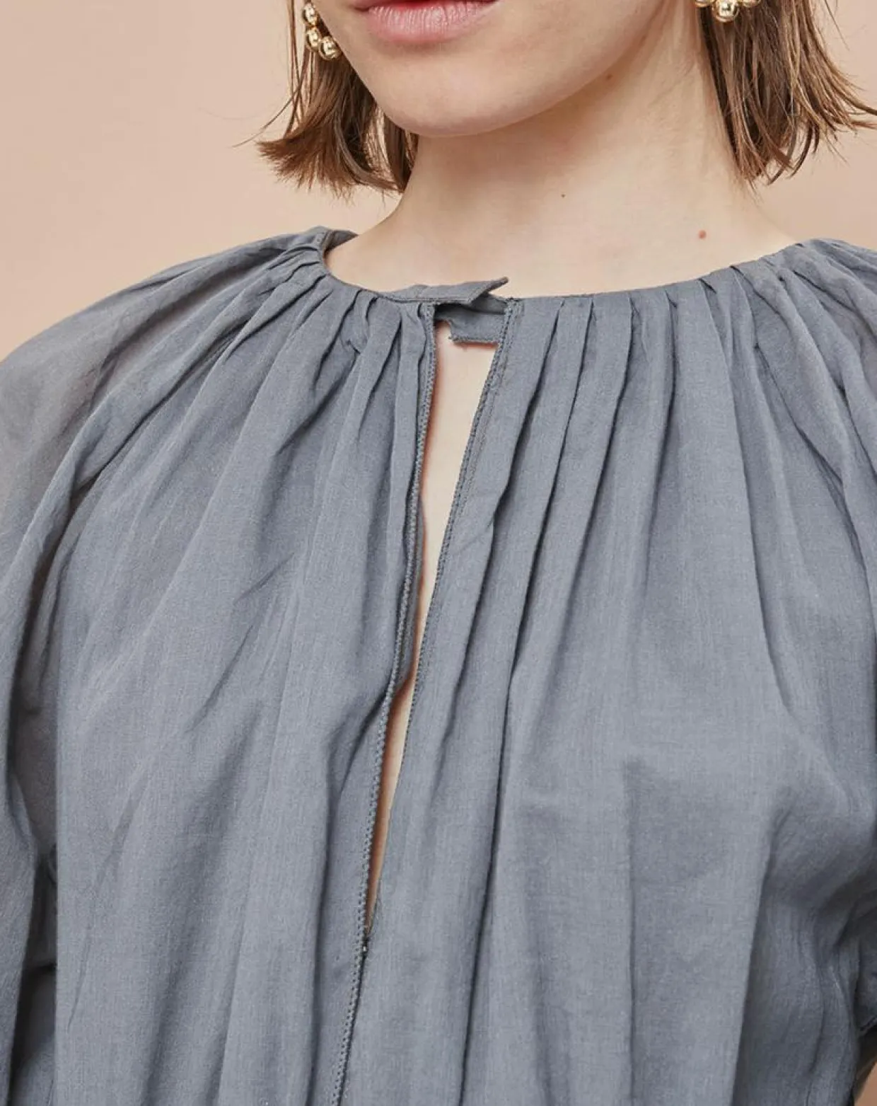 Robe Oleria grise-Mare di Latte