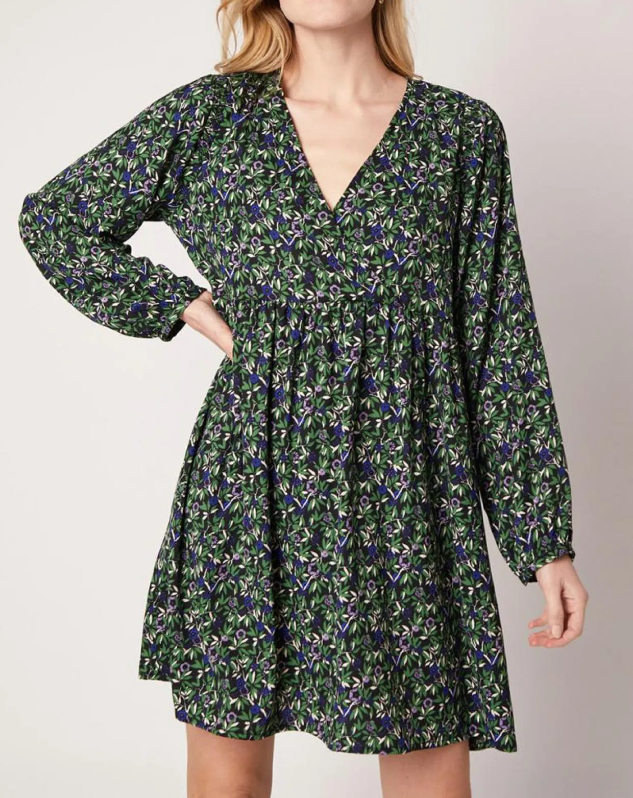Femme An'ge Robes^Robe Omar imprimée vert forêt