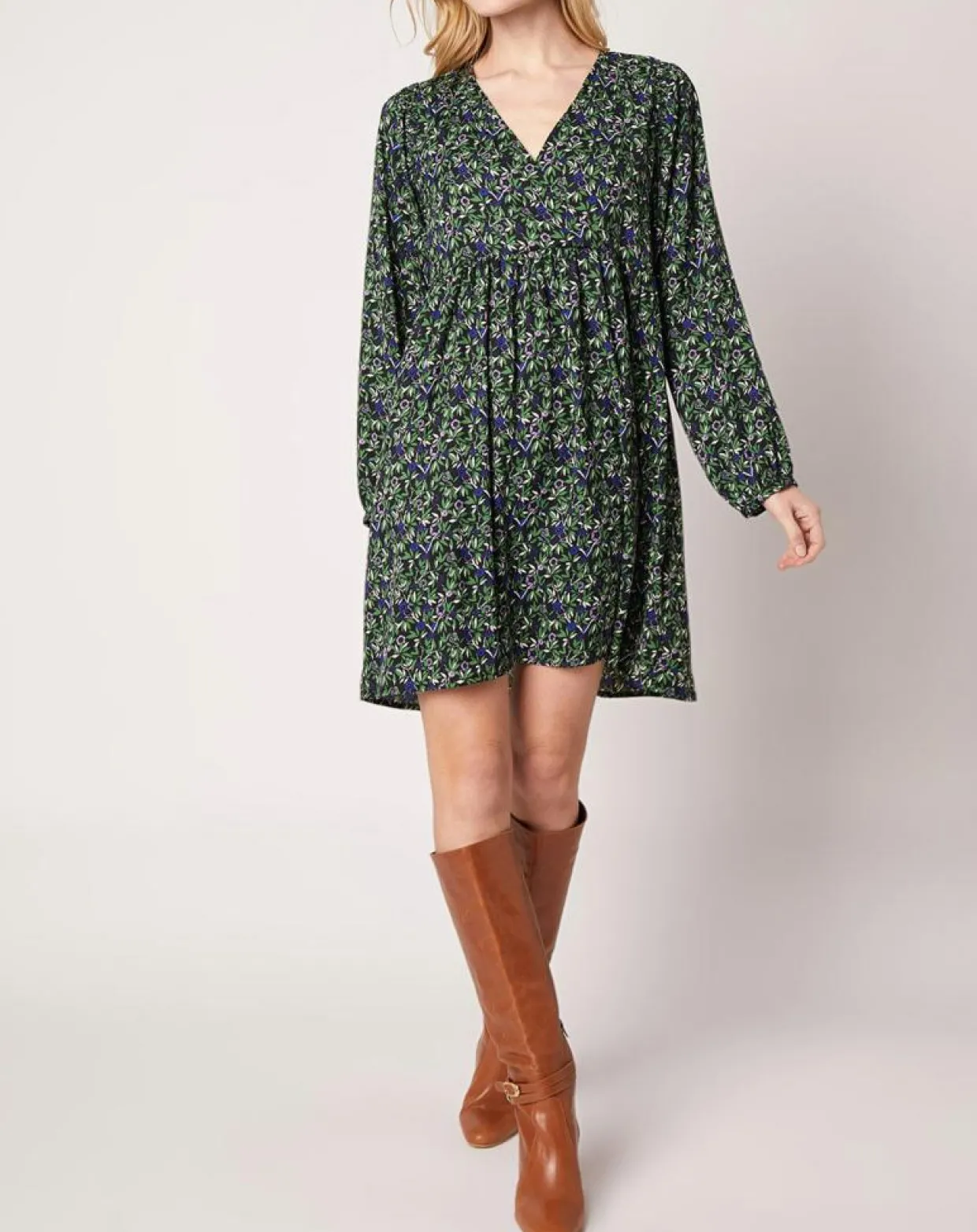 Femme An'ge Robes^Robe Omar imprimée vert forêt