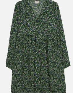 Femme An'ge Robes^Robe Omar imprimée vert forêt