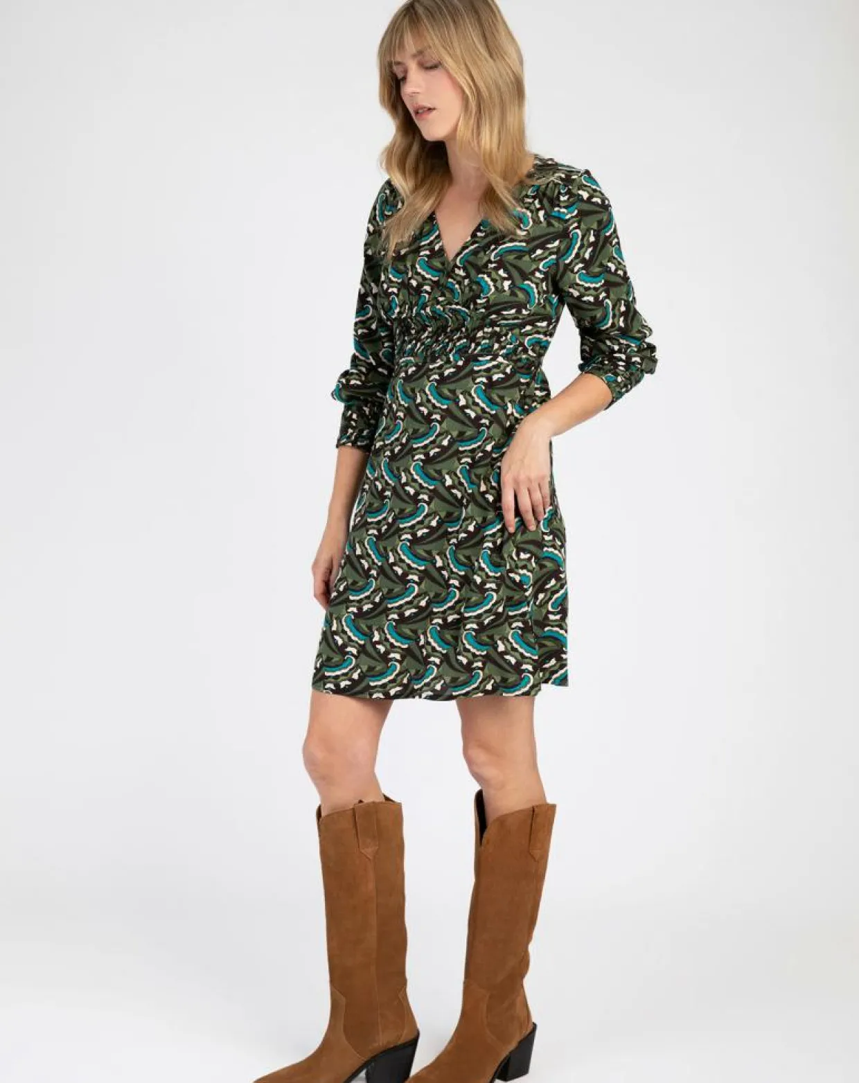 Robe Ostina usha olive-An'ge Discount