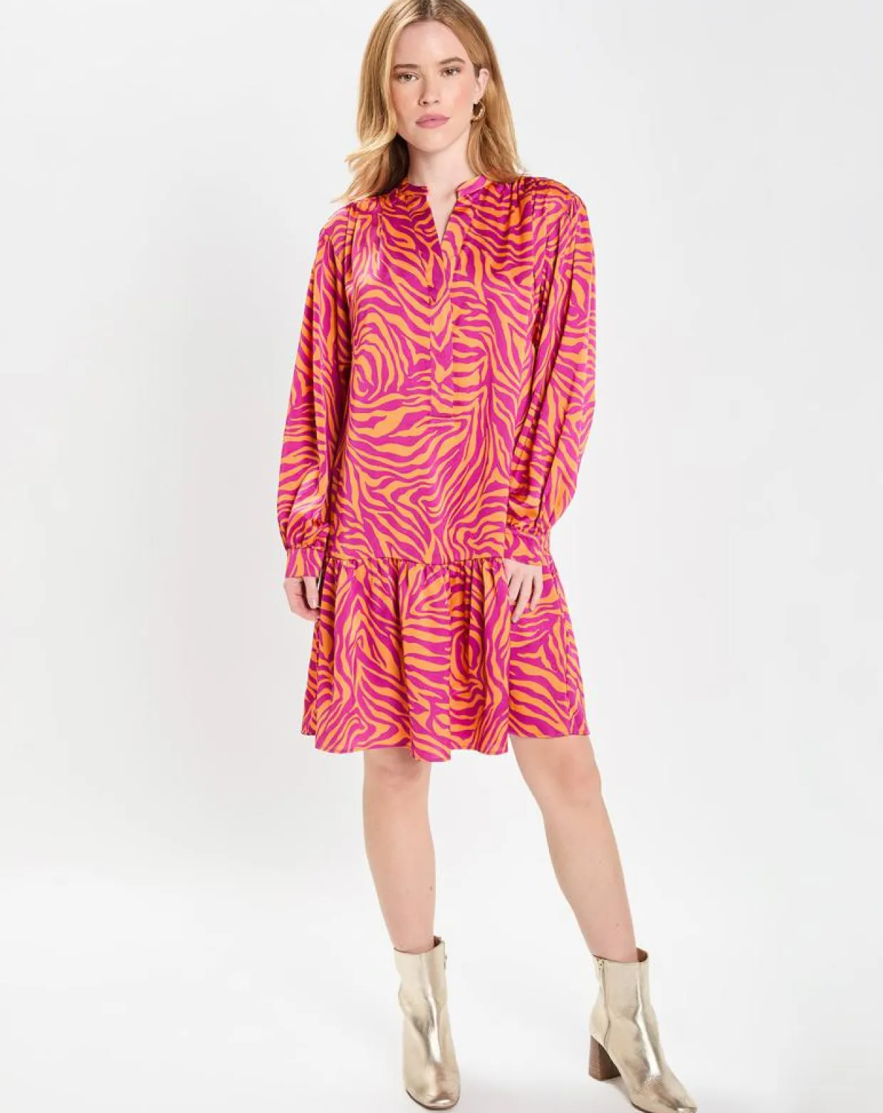 Robe Oversize Sirop 2 orange/violet-Galeries Lafayette Clearance