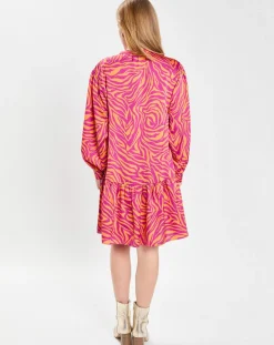 Robe Oversize Sirop 2 orange/violet-Galeries Lafayette Clearance