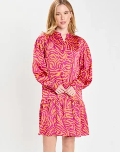 Robe Oversize Sirop 2 orange/violet-Galeries Lafayette Clearance
