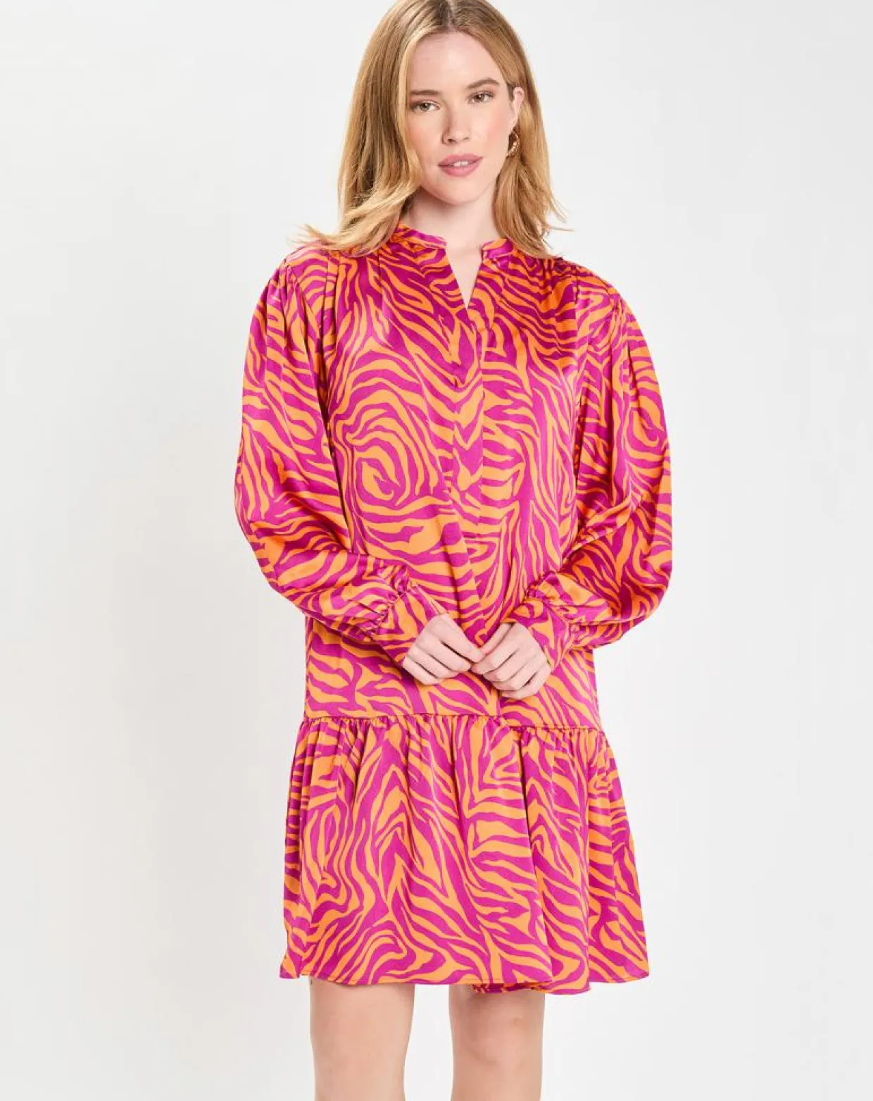 Robe Oversize Sirop 2 orange/violet-Galeries Lafayette Clearance