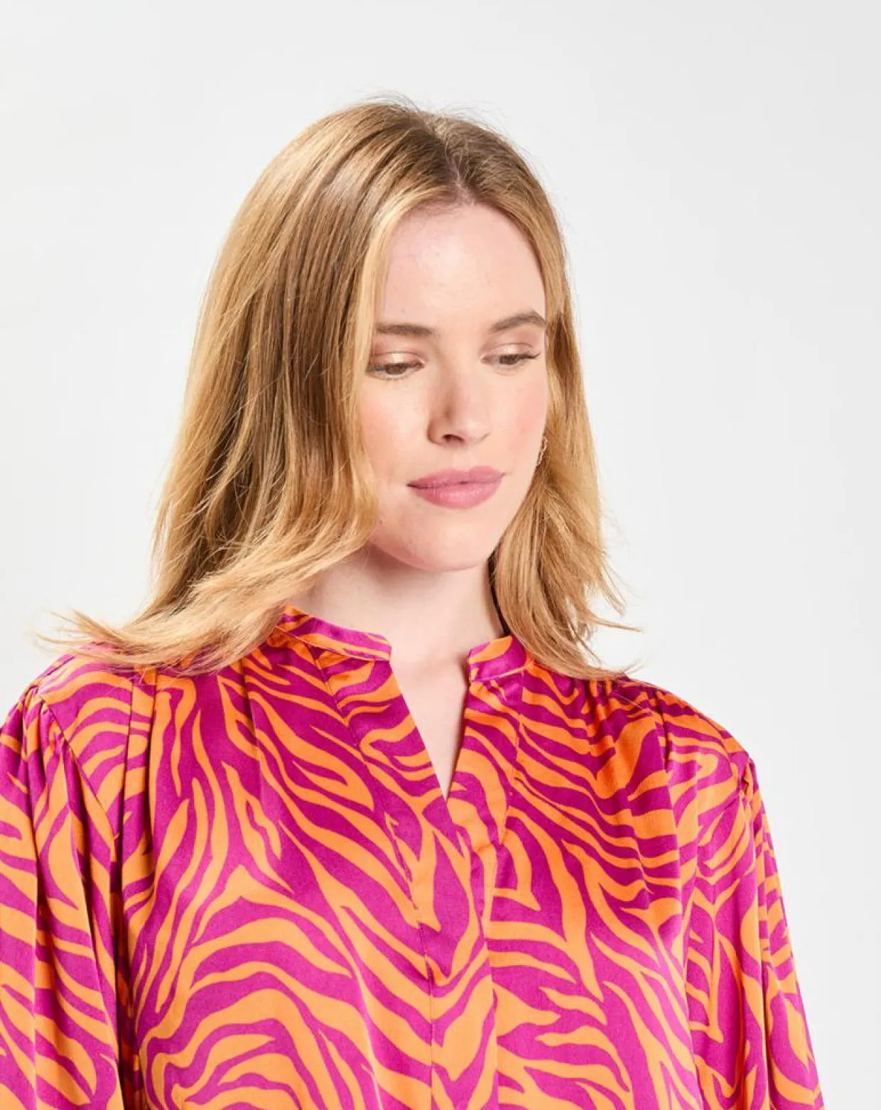 Robe Oversize Sirop 2 orange/violet-Galeries Lafayette Clearance