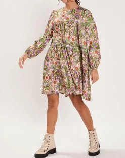 Robe Paisley imprimée rose/multicolore-Manoush Clearance
