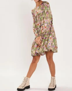 Robe Paisley imprimée rose/multicolore-Manoush Clearance