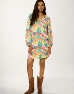 Robe Palm Springs print-Manoush Clearance