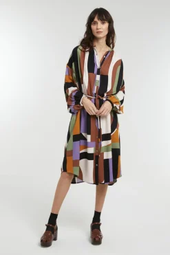 Femme Mapoesie Robes^Robe Paradis Brun