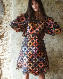 Robe Patchwork 70 noire-Manoush Online