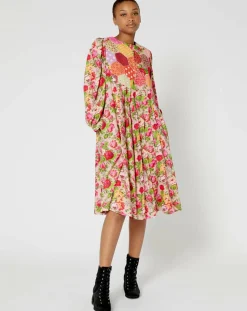 Femme Manoush Robes^Robe Patchwork rose