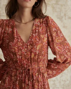Robe Pauline camel-Garance Paris Sale